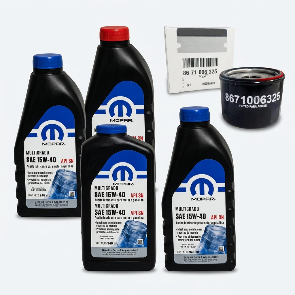 Cambio de aceite Kwid MOPAR - Renault ref KWID-CACH-MOP