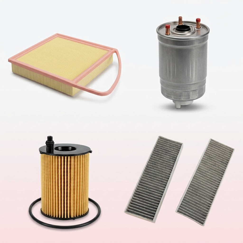 Kit de 4 filtros para Partner HDi - Peugeot ref PART-FDSL-HDI-2