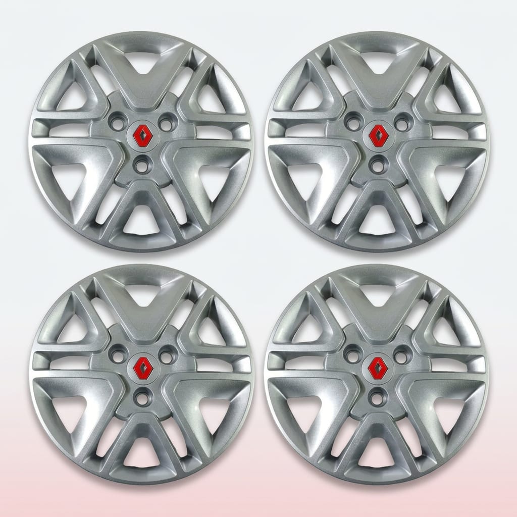 Tapones plateados para Kwid (2 piezas) - Renault ref KWID-TAPO-2P-3