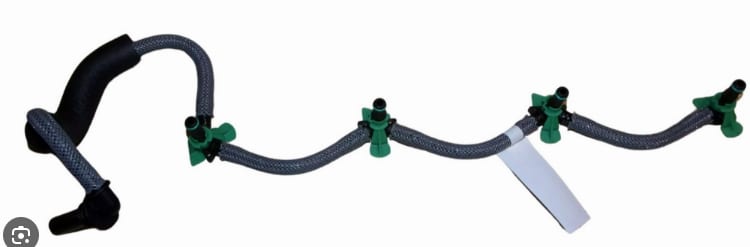 Tubo de retorno de inyector diésel - DIESEL ref 9676245280